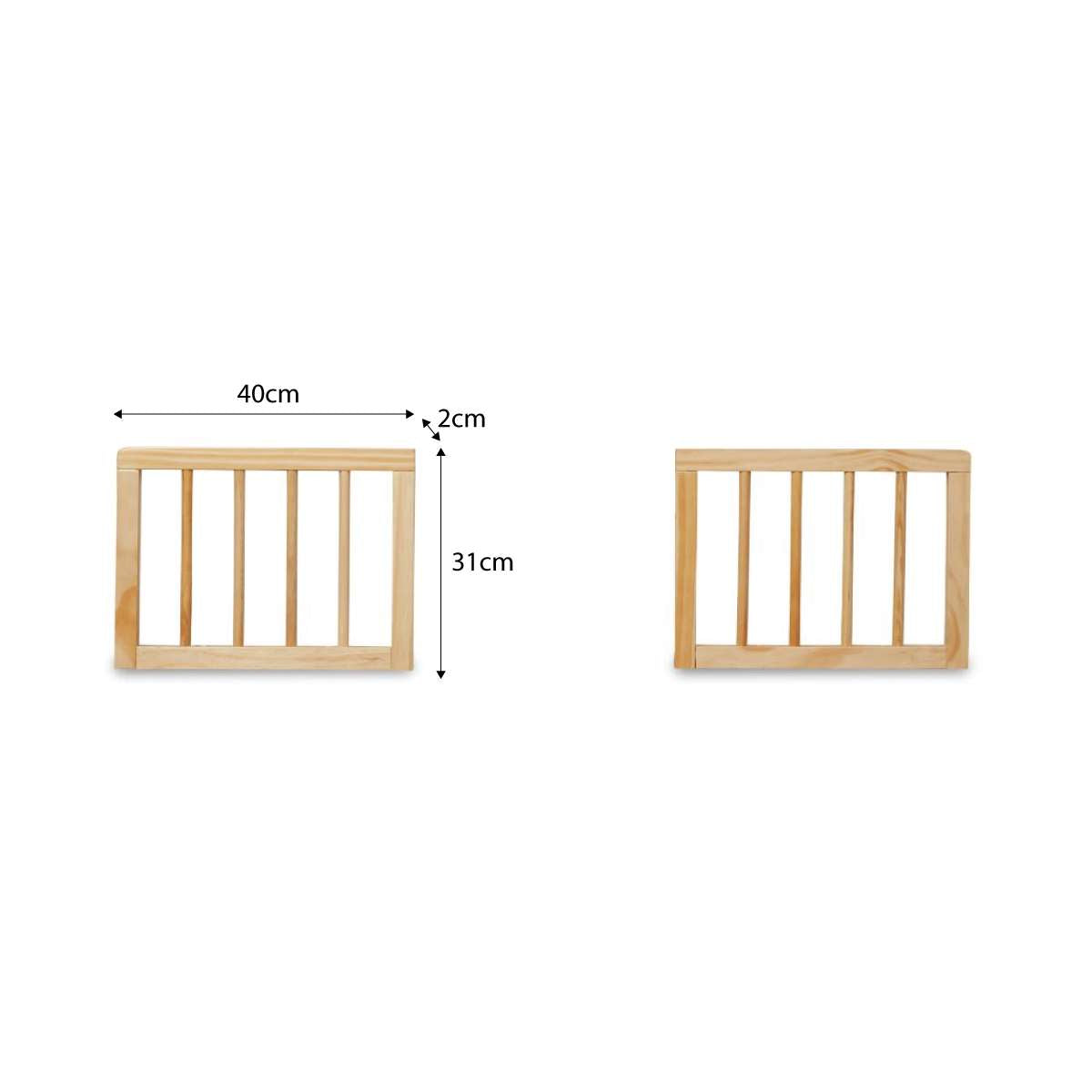 Luan Cot Toddler Half Frames - Natural - Mocka New Zealand