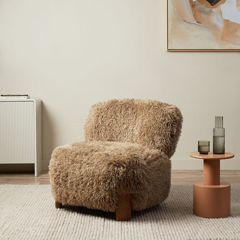Ted Sherling Occasional Chair - Brown - Mocka New Zealand