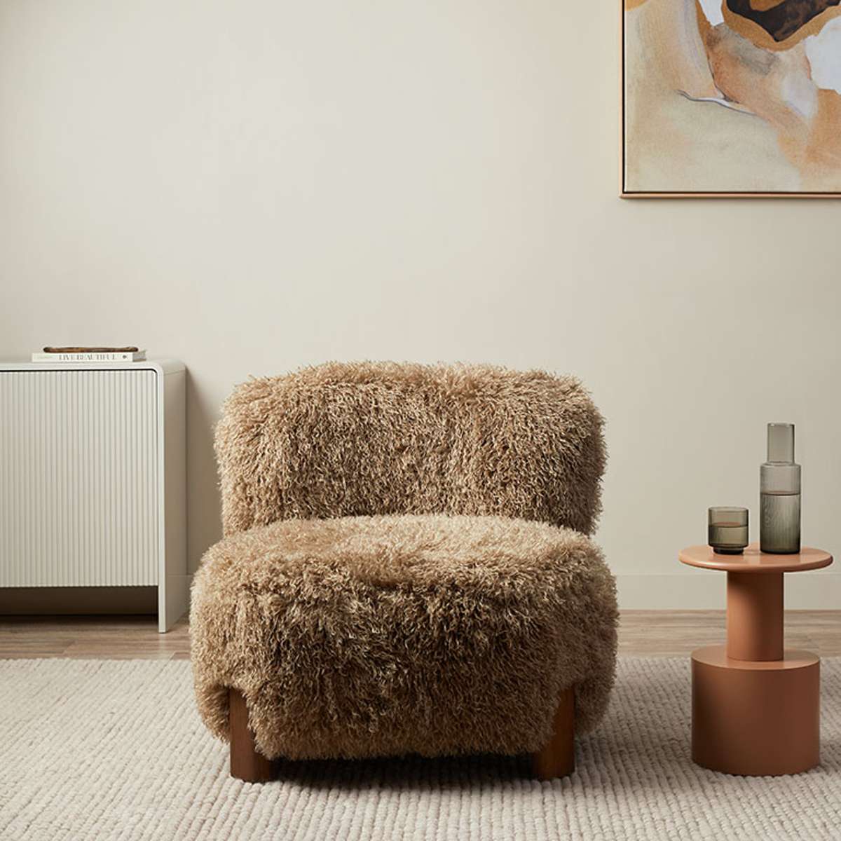 Ted Sherling Occasional Chair - Brown - Mocka New Zealand