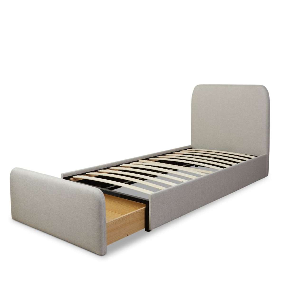 Sully Storage Single Bed - Natural - Mocka New Zealand
