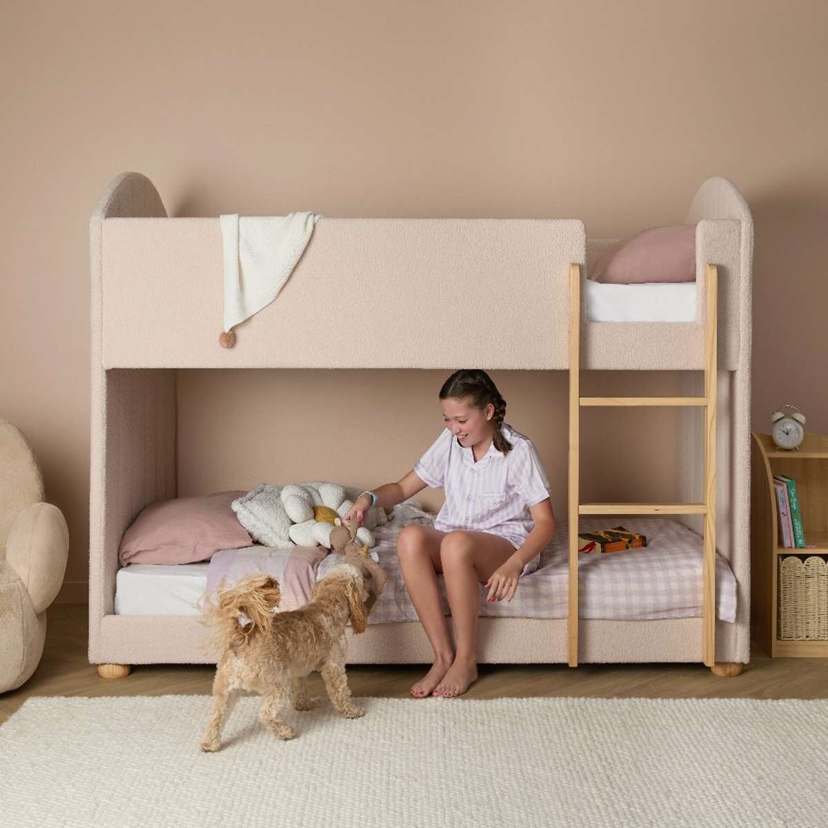 Teddy Bunk Bed - Beige - Mocka New Zealand