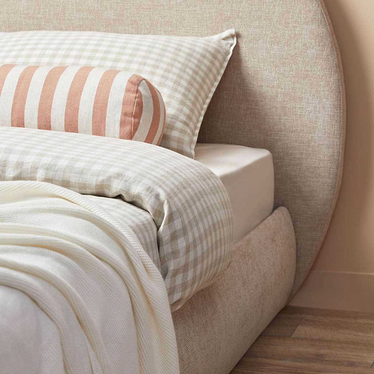 Arlo Arched King Single Bed - Natural - Mocka New Zealand