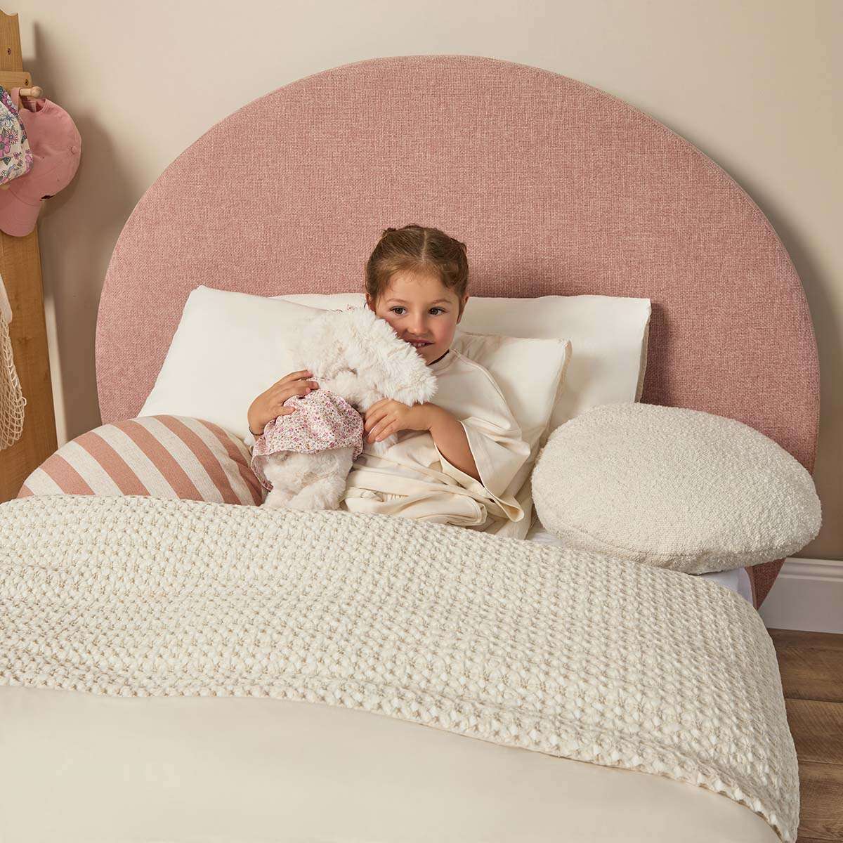 Arlo Arched King Single Bed - Dusty Pink - Mocka New Zealand