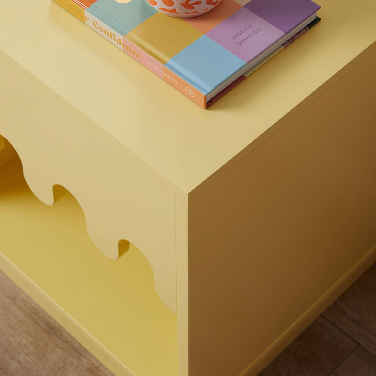 Ice Cream Bedside Table - Yellow - Mocka New Zealand