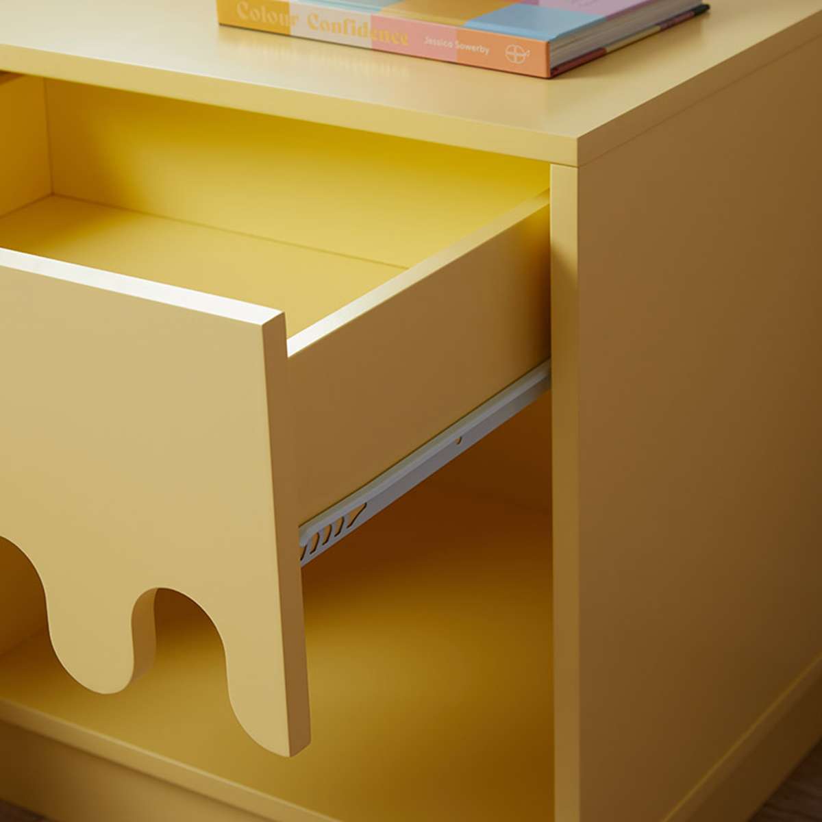 Ice Cream Bedside Table - Yellow - Mocka New Zealand