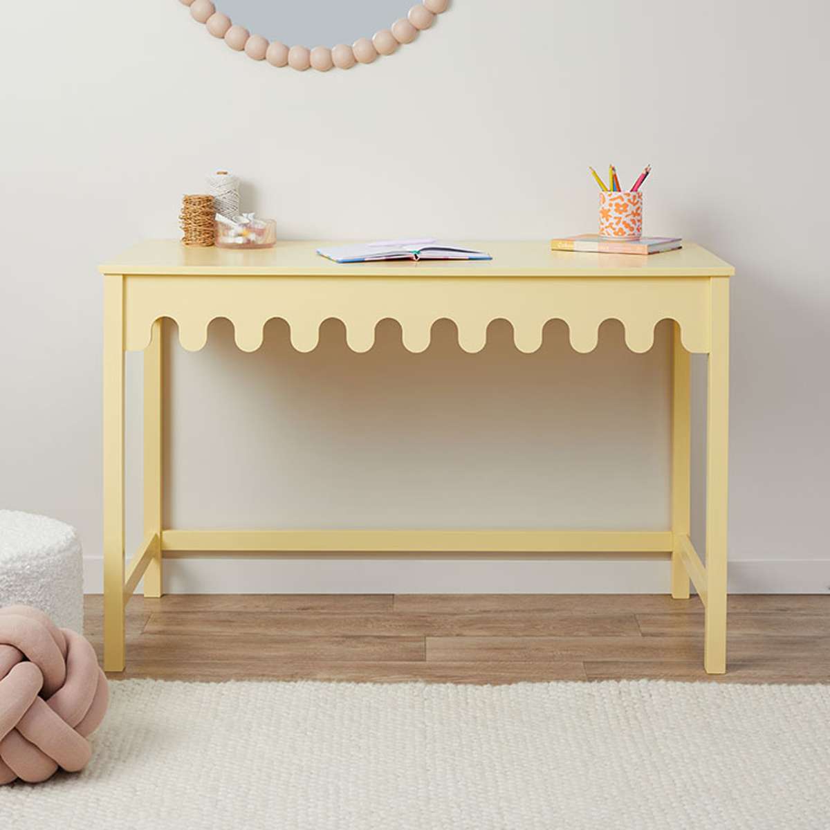 Ice Cream Desk - Yellow - Mocka New Zealand