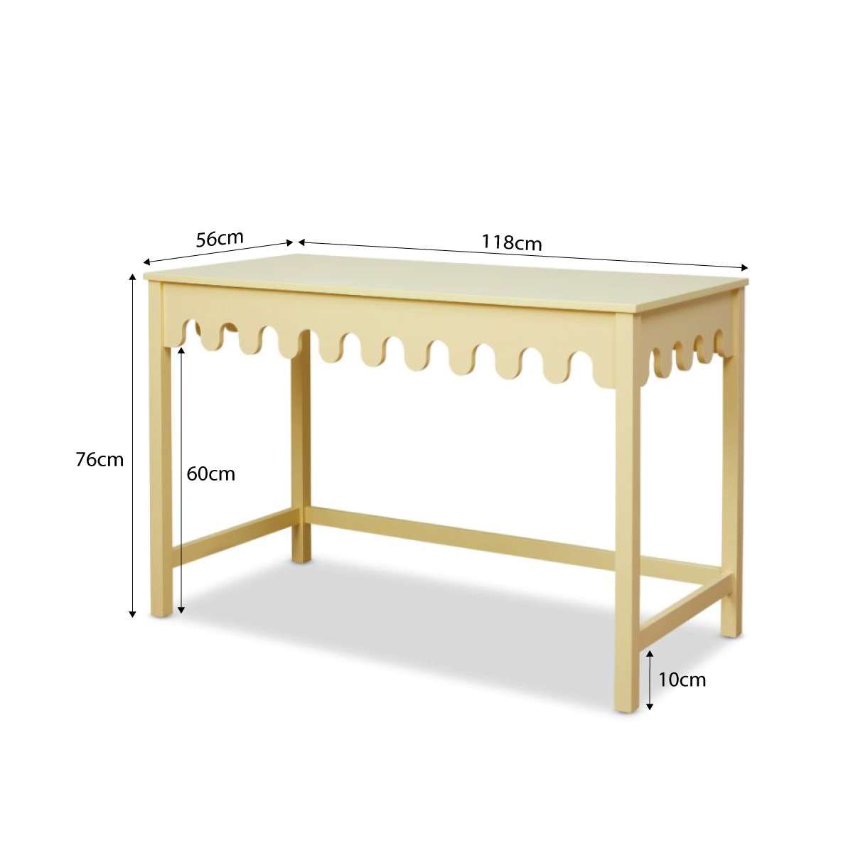Ice Cream Desk - Yellow - Mocka New Zealand
