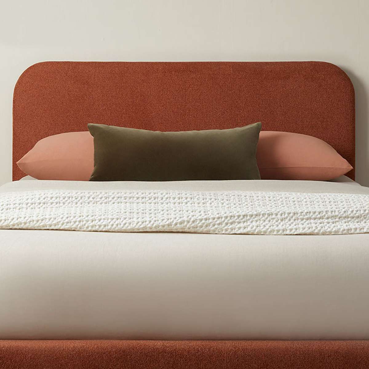 Melvin Queen Bed - Clay - Mocka New Zealand