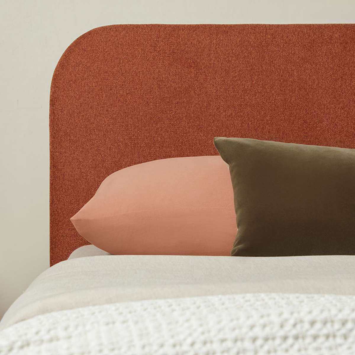 Melvin Queen Bed - Clay - Mocka New Zealand