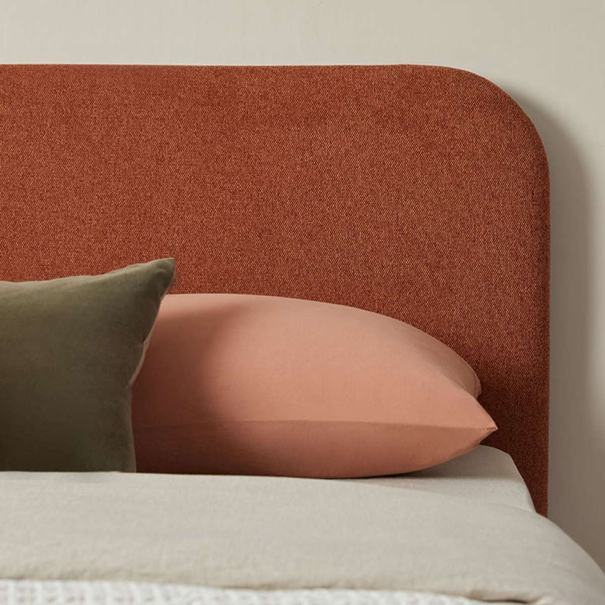 Melvin Queen Bed - Clay - Mocka New Zealand