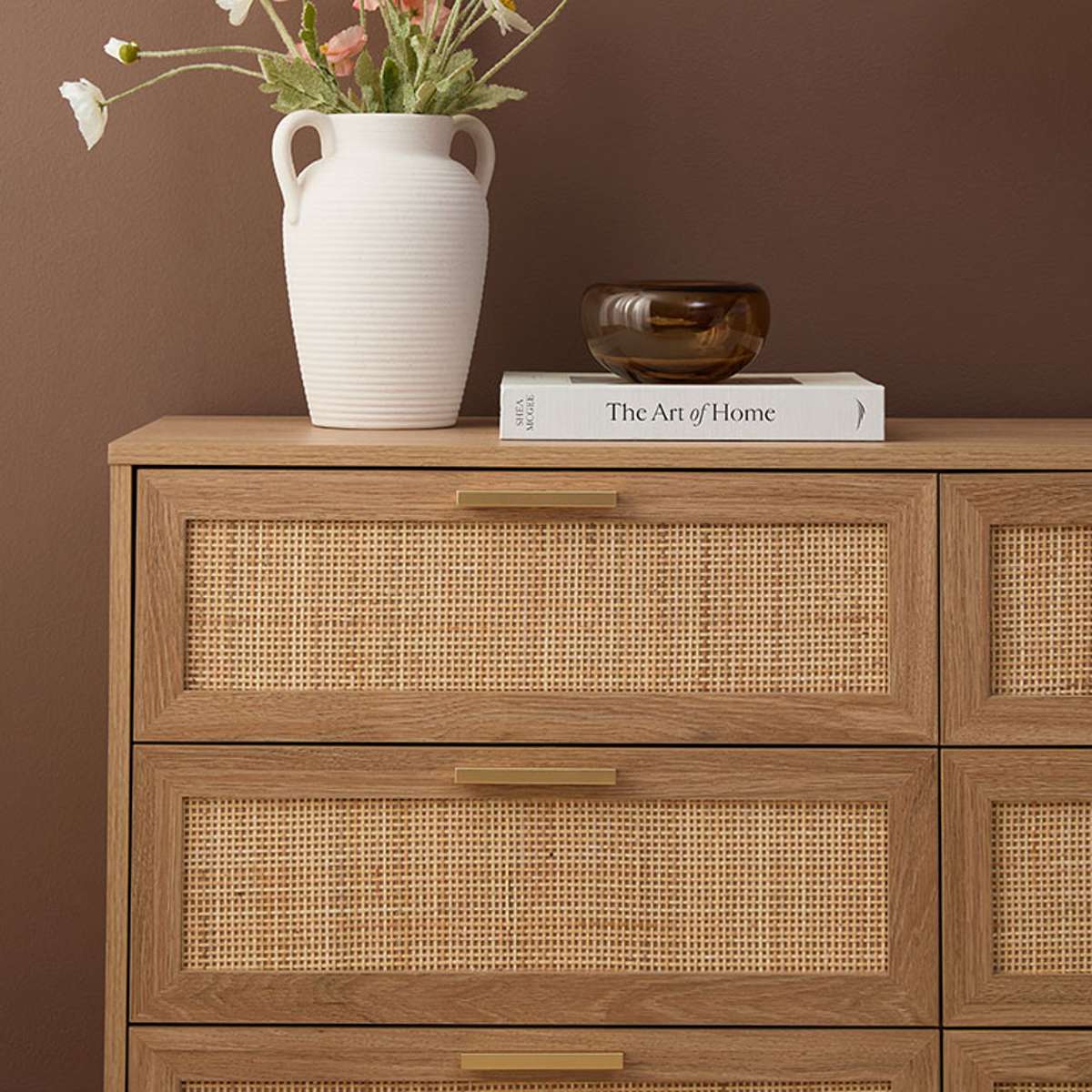 Noosa Rattan Six Drawer - Natural - Mocka New Zealand