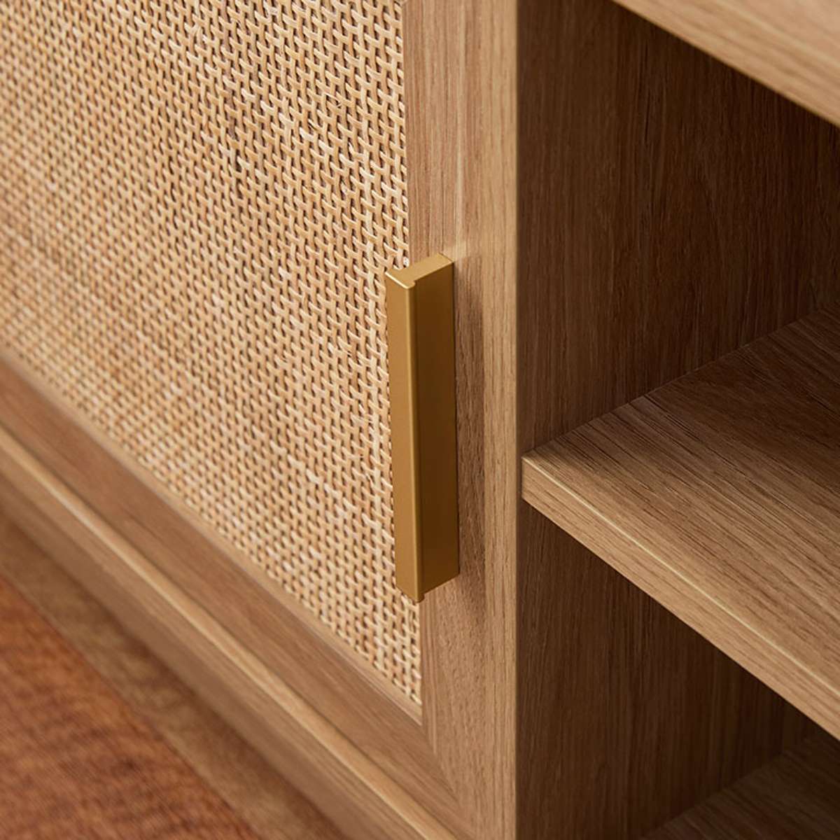 Noosa Rattan Entertainment Unit - Natural - Mocka New Zealand