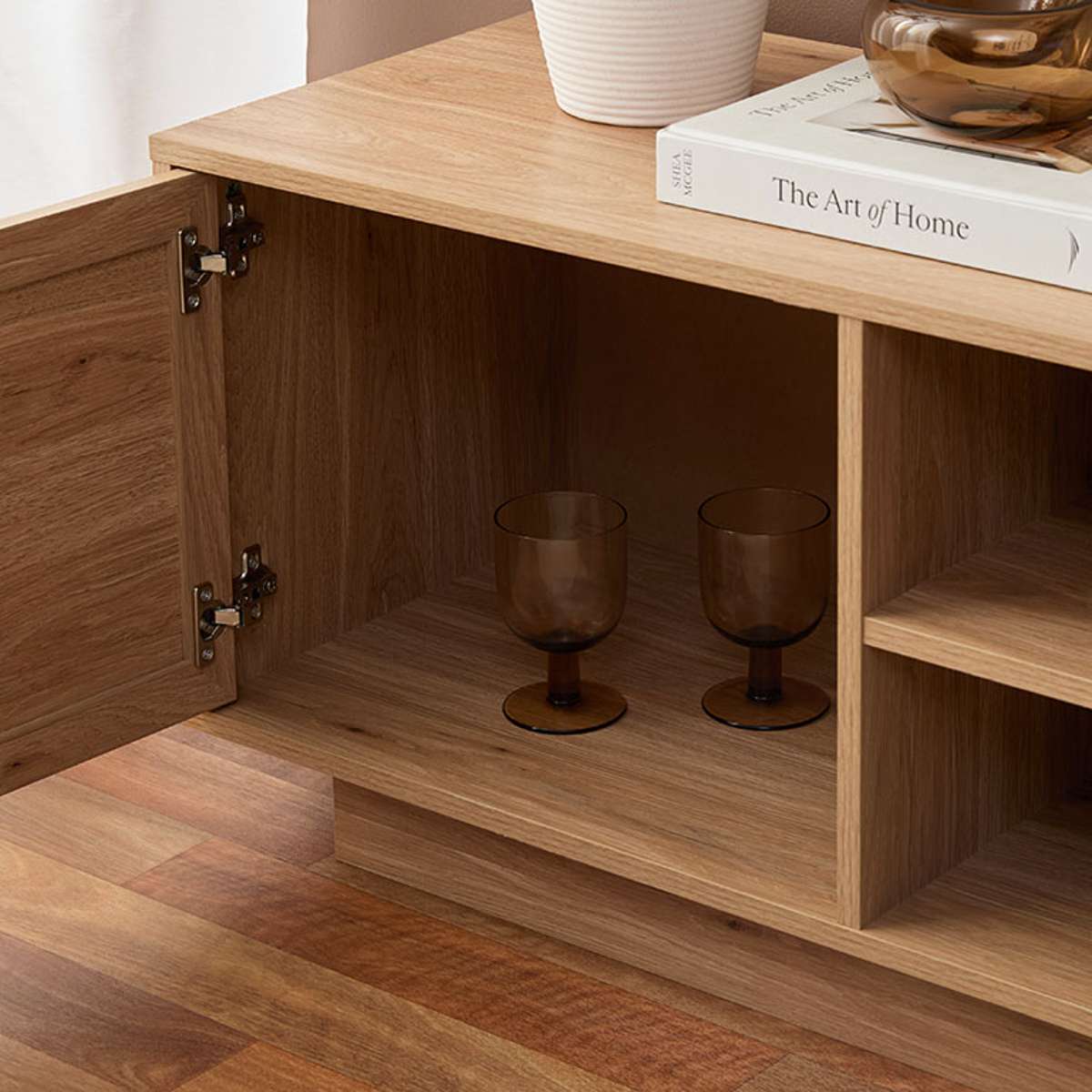 Noosa Rattan Entertainment Unit - Natural - Mocka New Zealand