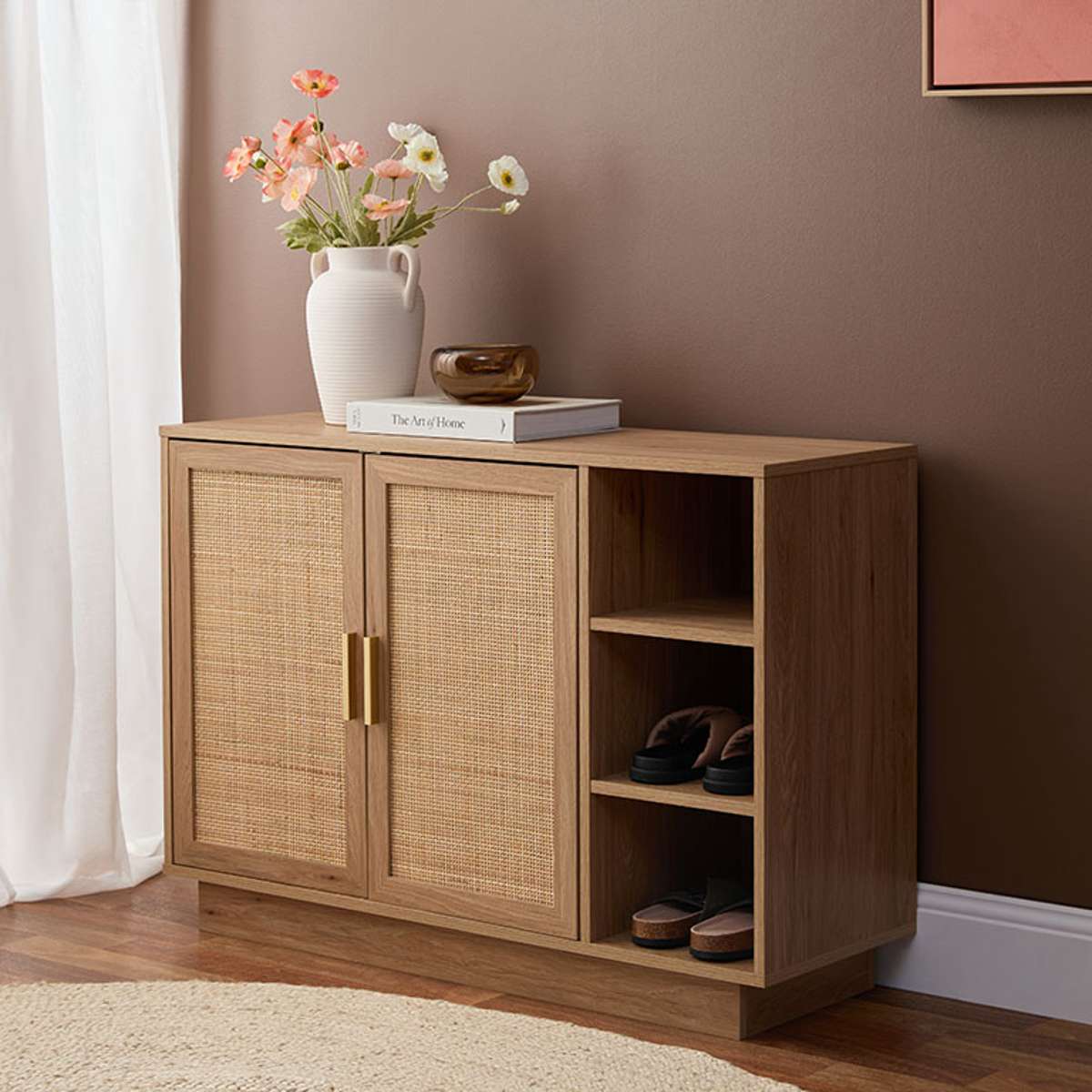 Noosa Rattan Shoe Cabinet - Natural - Mocka New Zealand