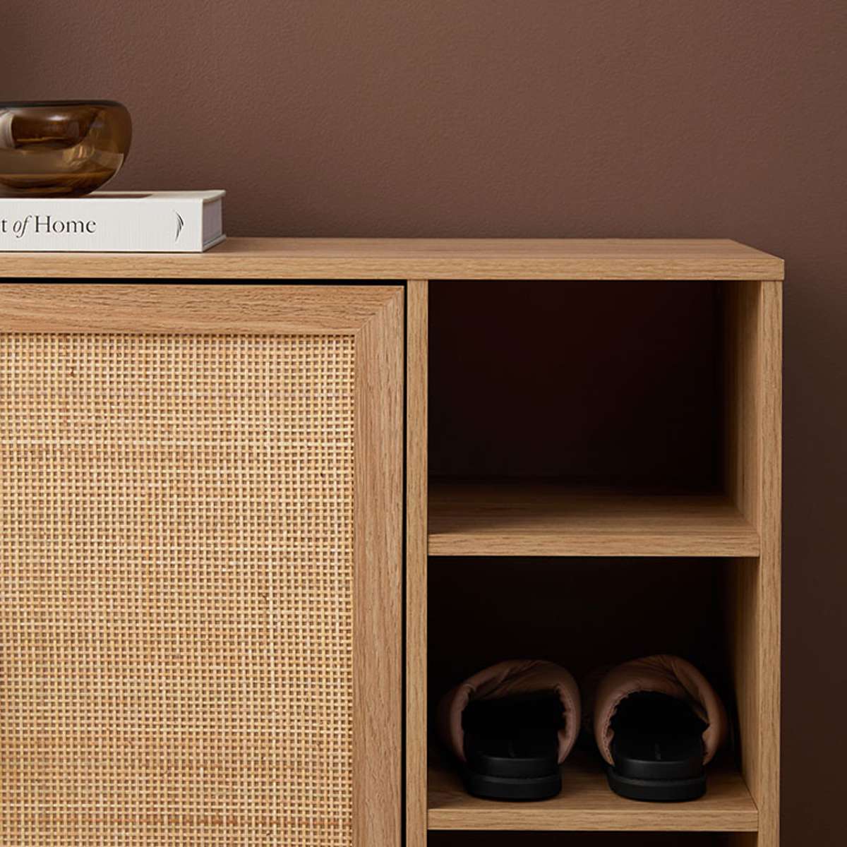 Noosa Rattan Shoe Cabinet - Natural - Mocka New Zealand