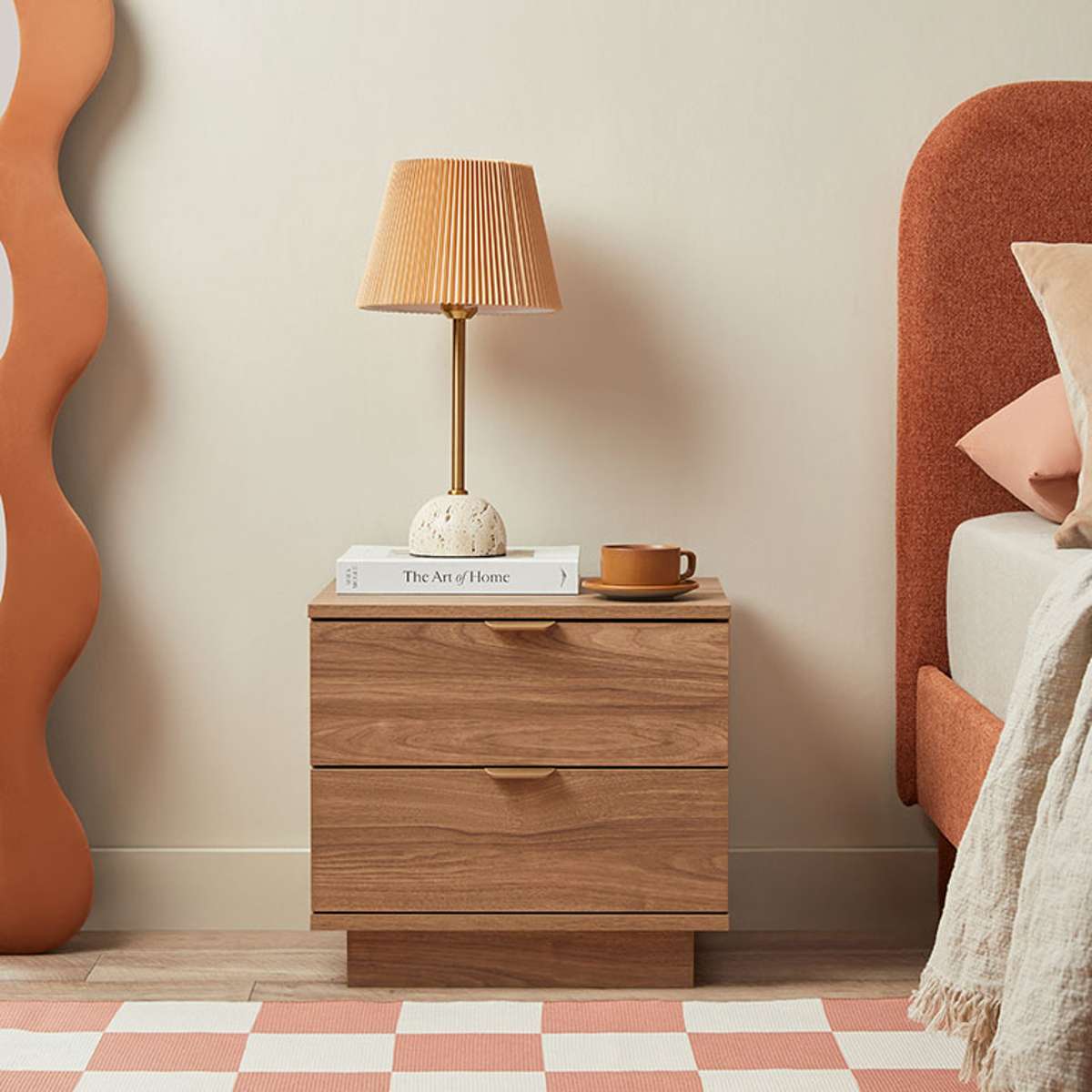 Elin Travertine Base Table Lamp - Mocka New Zealand