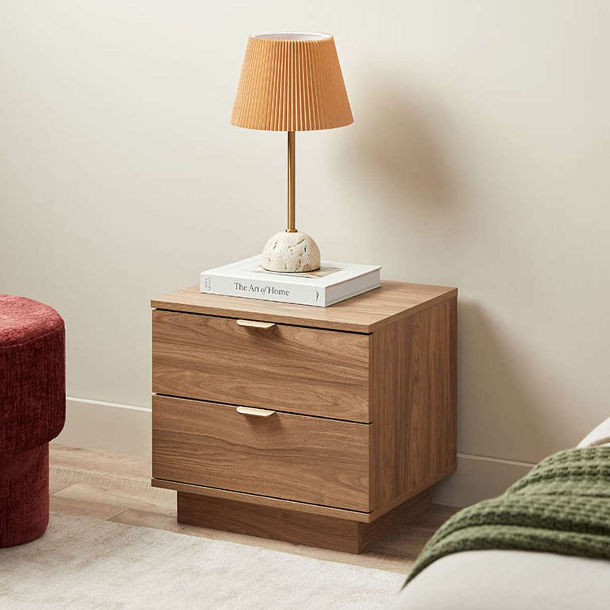 Maverick Bedside Table - Pecan - Mocka New Zealand