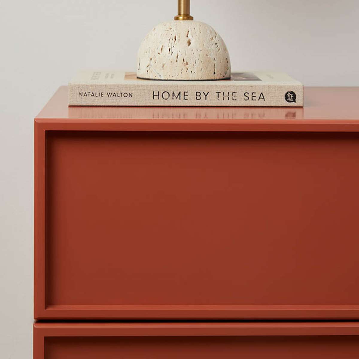 Osaka Bedside Table - Brick - Mocka New Zealand