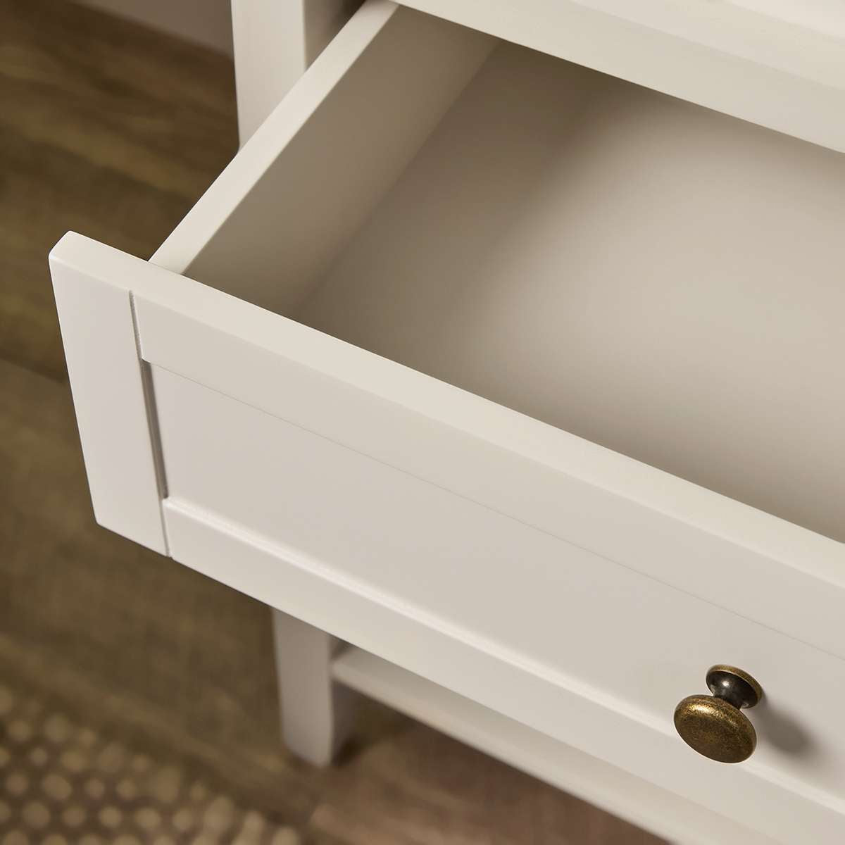 Cove Bedside Table - Beige - Mocka New Zealand