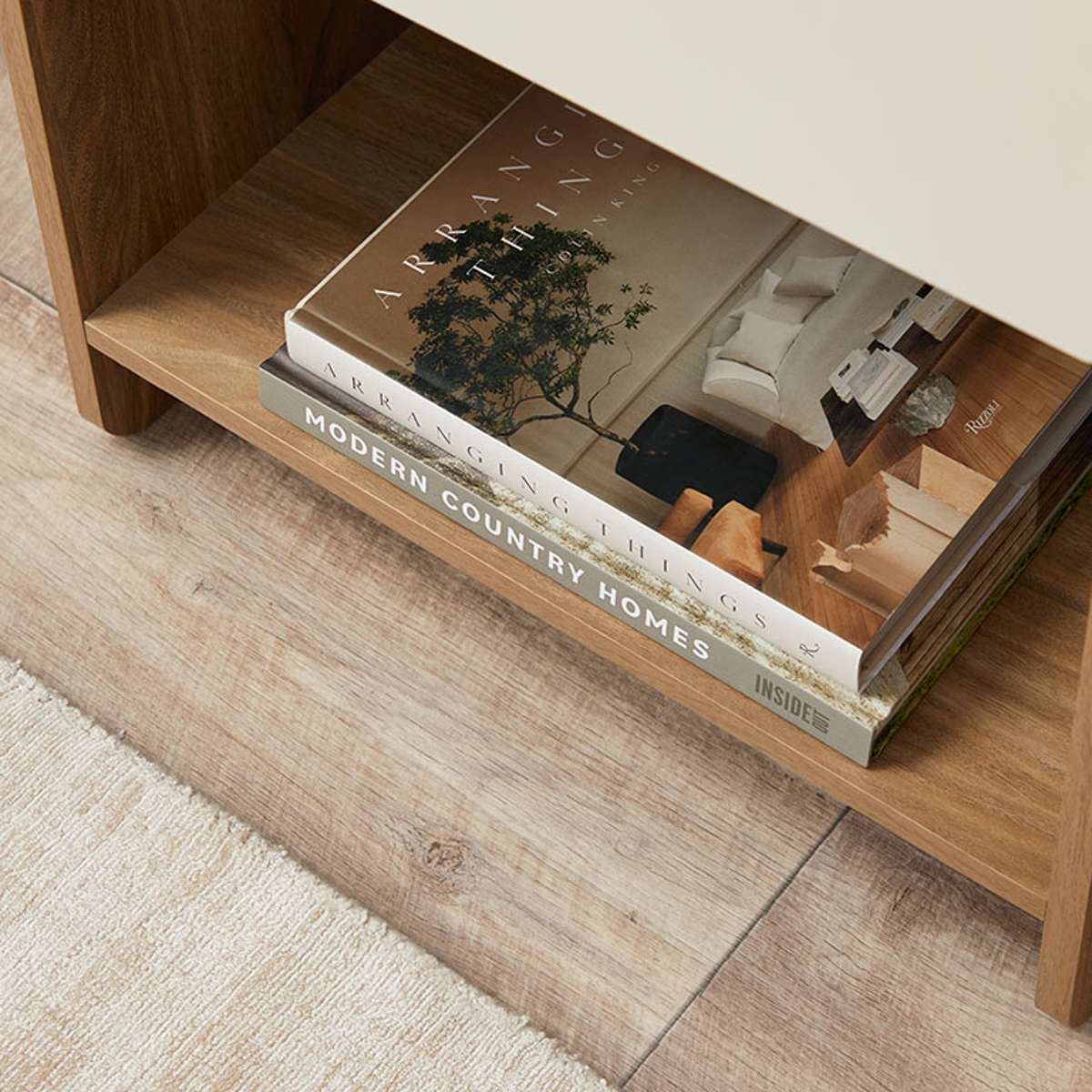 Owen Bedside Table - Pecan/Beige - Mocka New Zealand