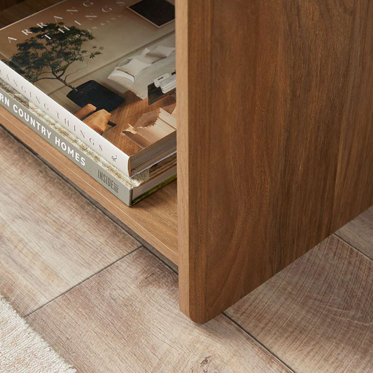 Owen Bedside Table - Pecan/Beige - Mocka New Zealand