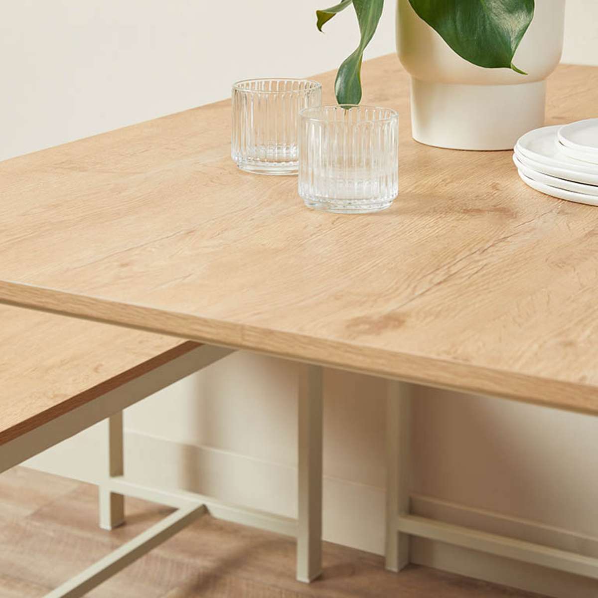 Reese 4 Seater Dining Set - Beige - Mocka New Zealand