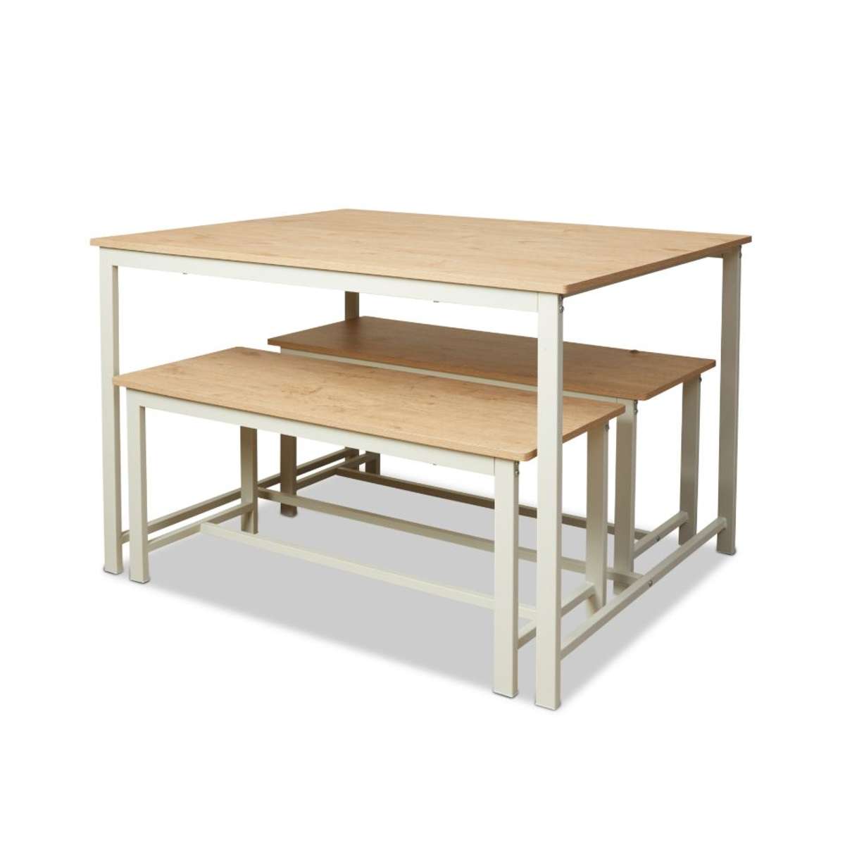 Reese 4 Seater Dining Set - Beige - Mocka New Zealand