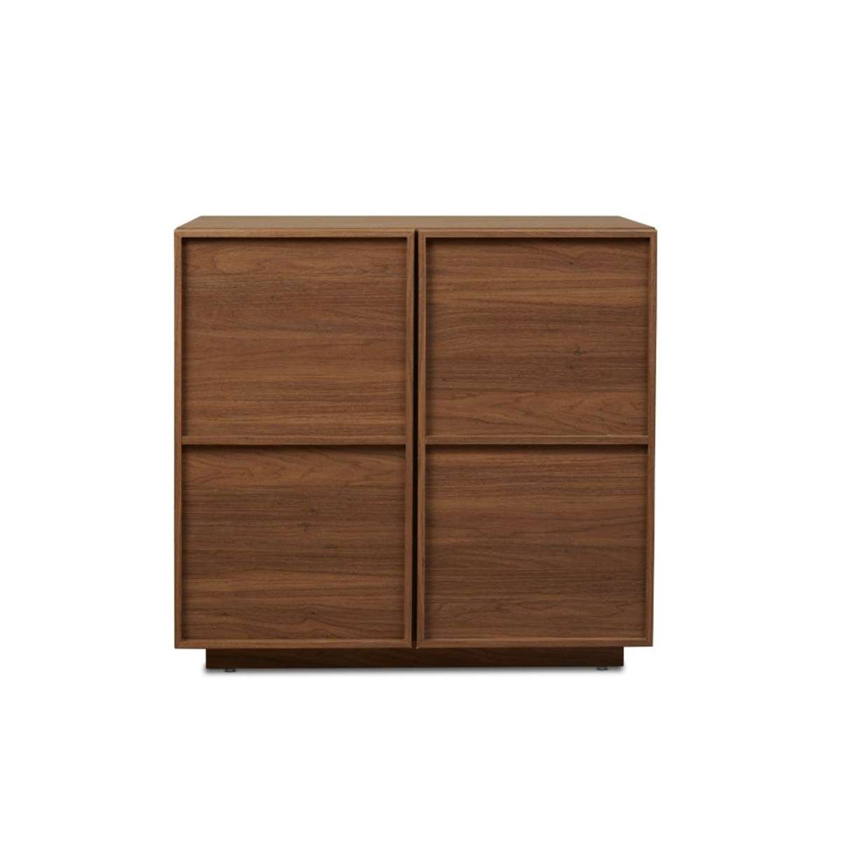 Osaka Two Door Cabinet - Walnut - Mocka New Zealand