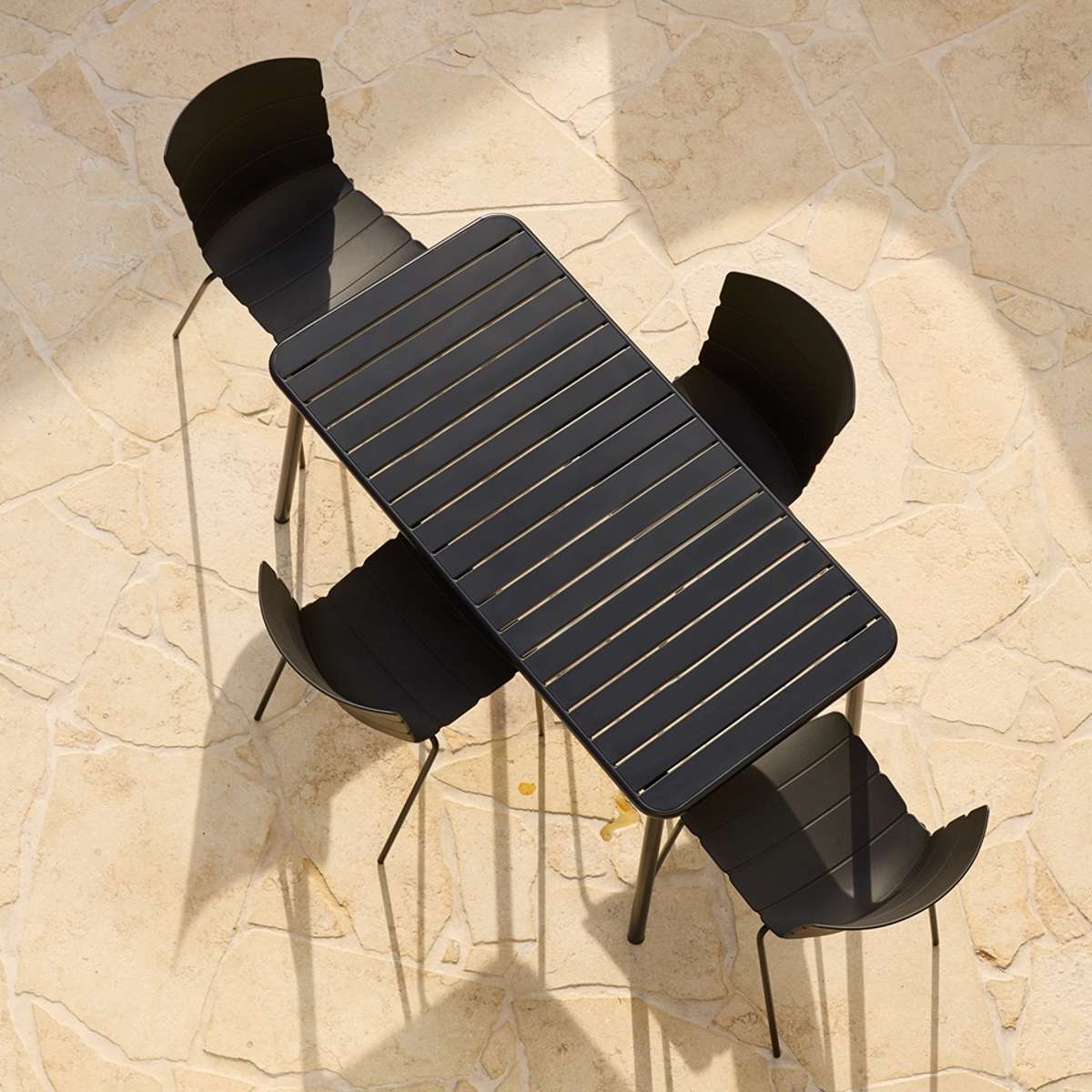 Ravello Outdoor Dining Chair - Set of Two - Black