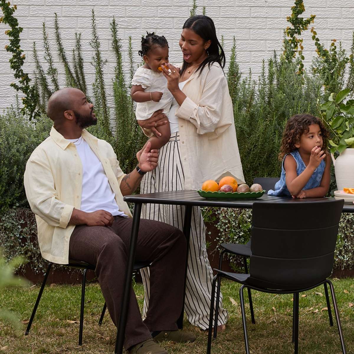 Ravello Outdoor Four Seater Dining Table - Black - Mocka New Zealand