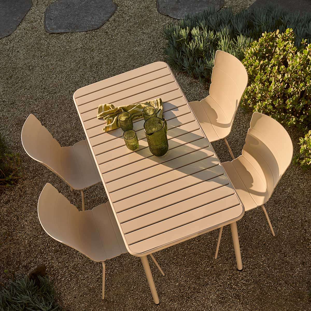Ravello Outdoor Four Seater Dining Table - Beige