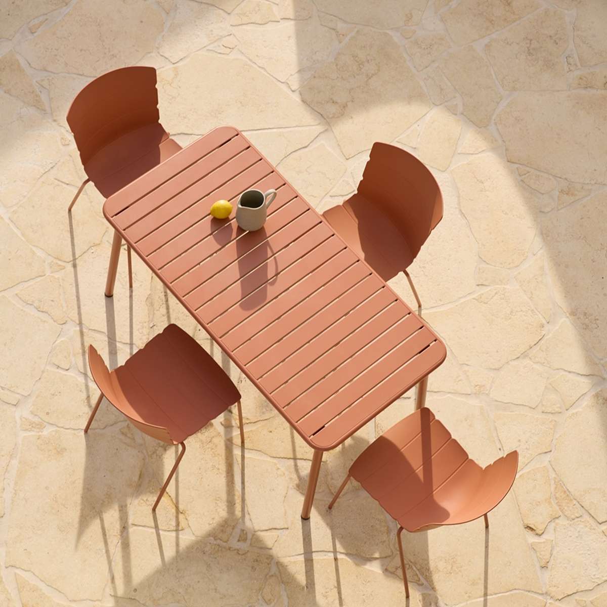 Ravello Outdoor Dining Chair - Set of Two - Clay - Mocka New Zealand