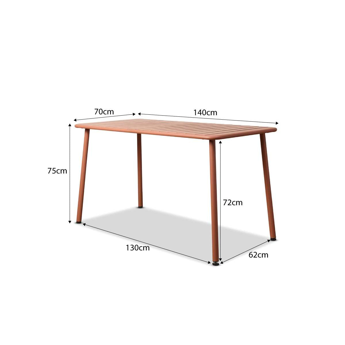 Ravello Outdoor Five Piece Dining Set Clay