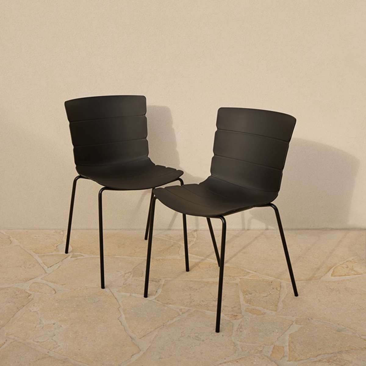 Ravello Outdoor Dining Chair - Black Set of Four Bundle - Mocka New Zealand