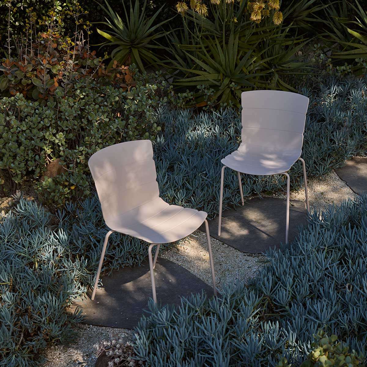 Ravello Indoor/Outdoor Dining Chair - Set of Two - Beige