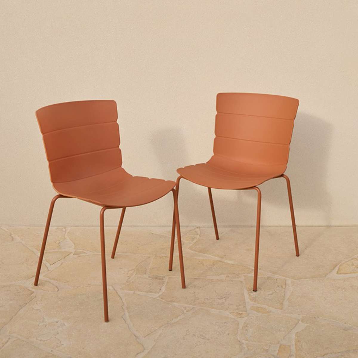 Ravello Outdoor Dining Chair - Clay Set of Four Bundle - Mocka New Zealand