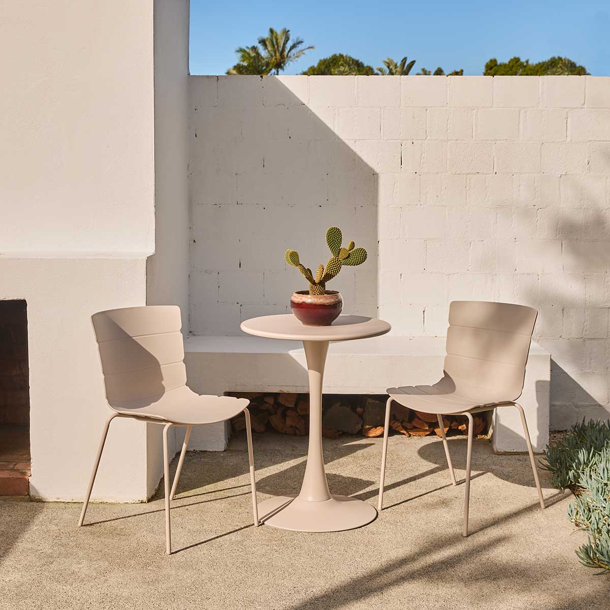 Ravello Outdoor Bistro Round Table - Beige