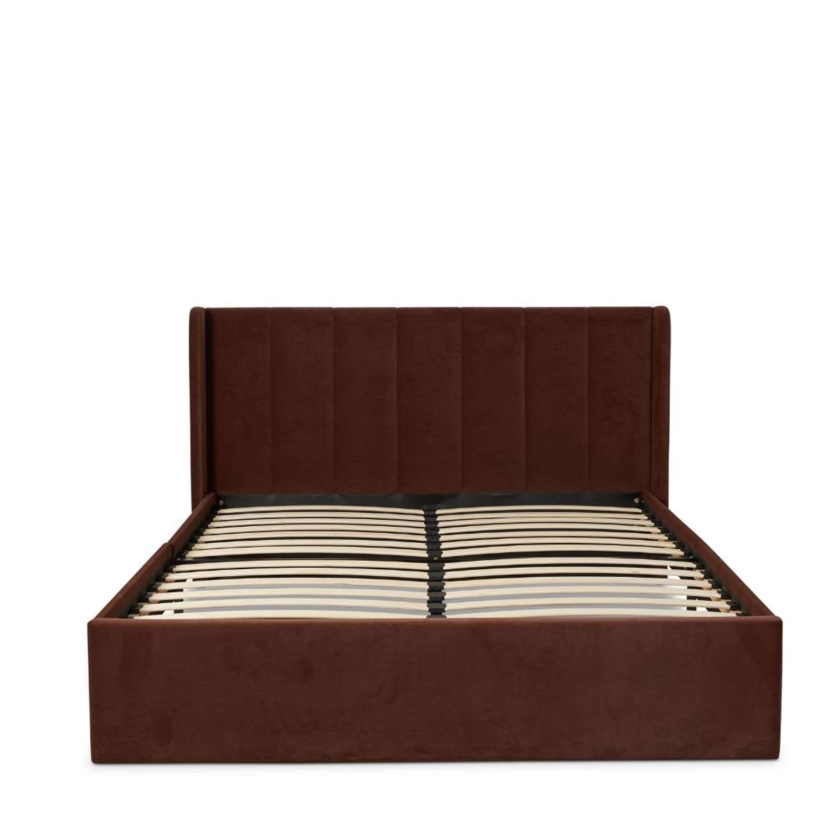 Quinn Queen Bed - Chocolate - Mocka New Zealand