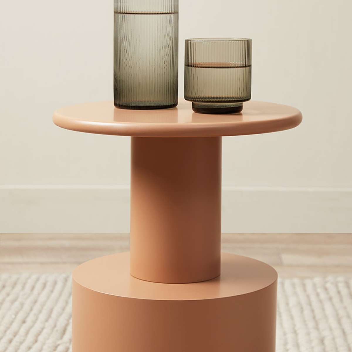 Zayne Side Table in Tan – Elegant Home Addition | Mocka