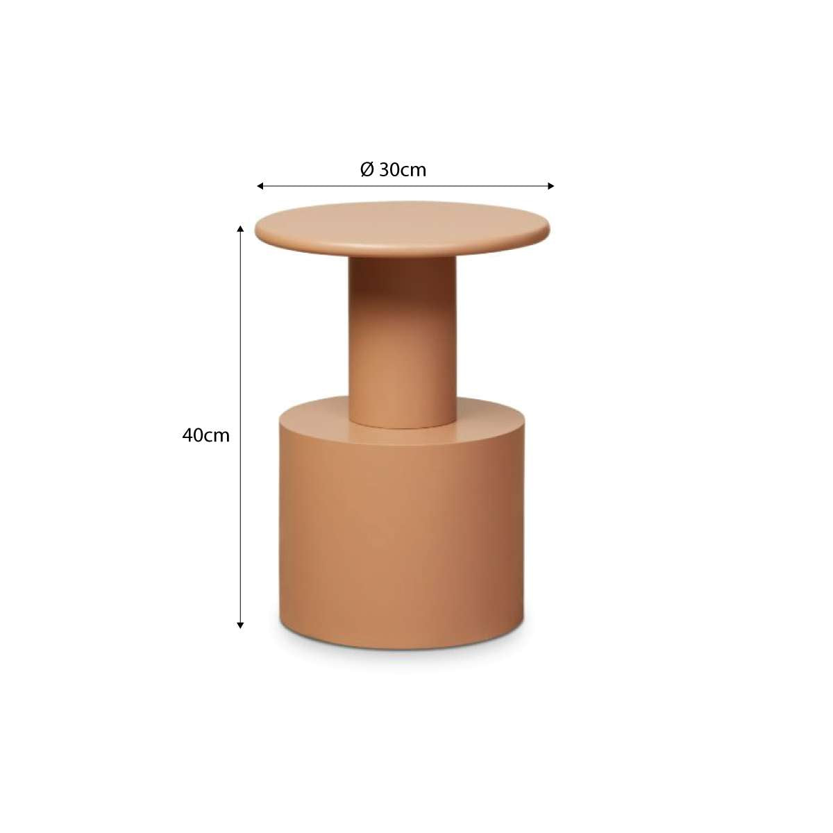 Zayne Side Table in Tan – Elegant Home Addition | Mocka