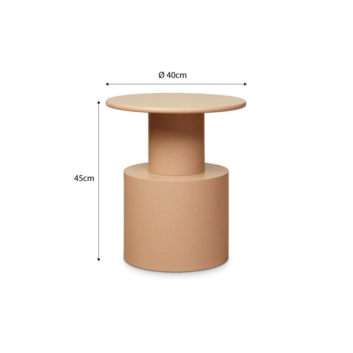 Zayne Side Table - Caramel - Mocka New Zealand