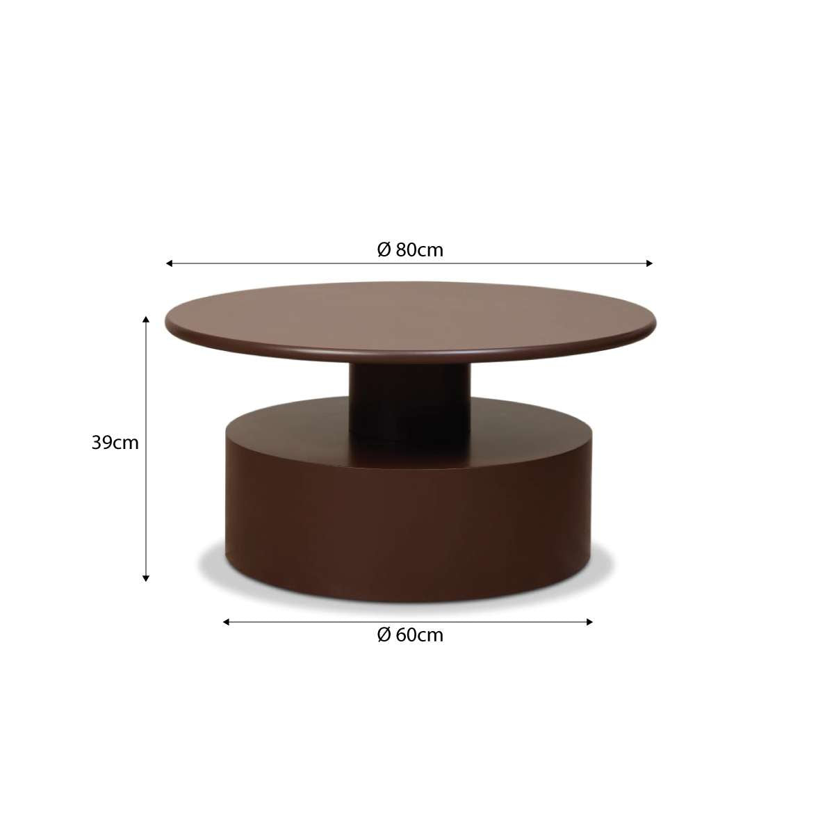 Zayne Coffee Table - Chocolate - Mocka New Zealand