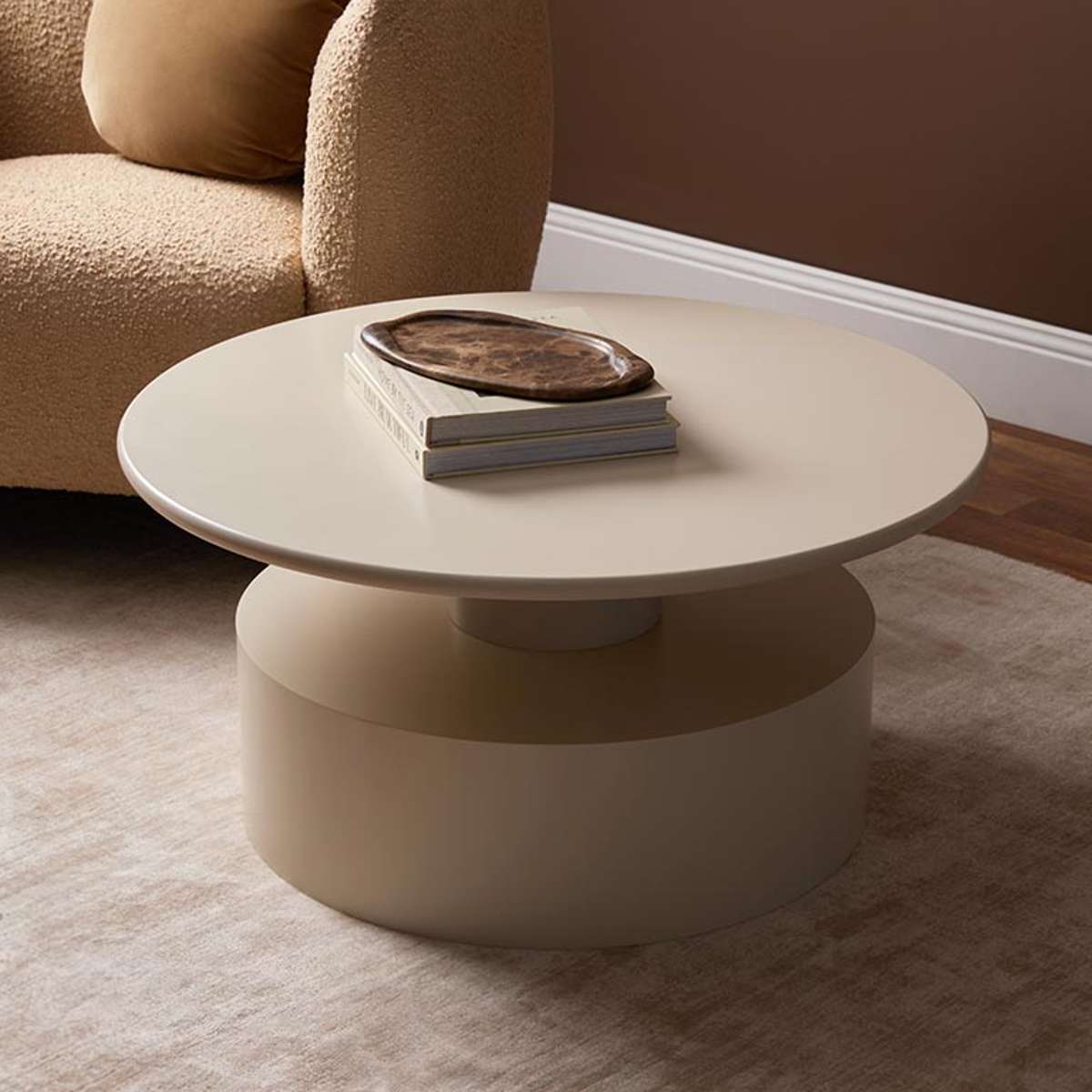 Zayne Coffee Table - Beige - Mocka New Zealand