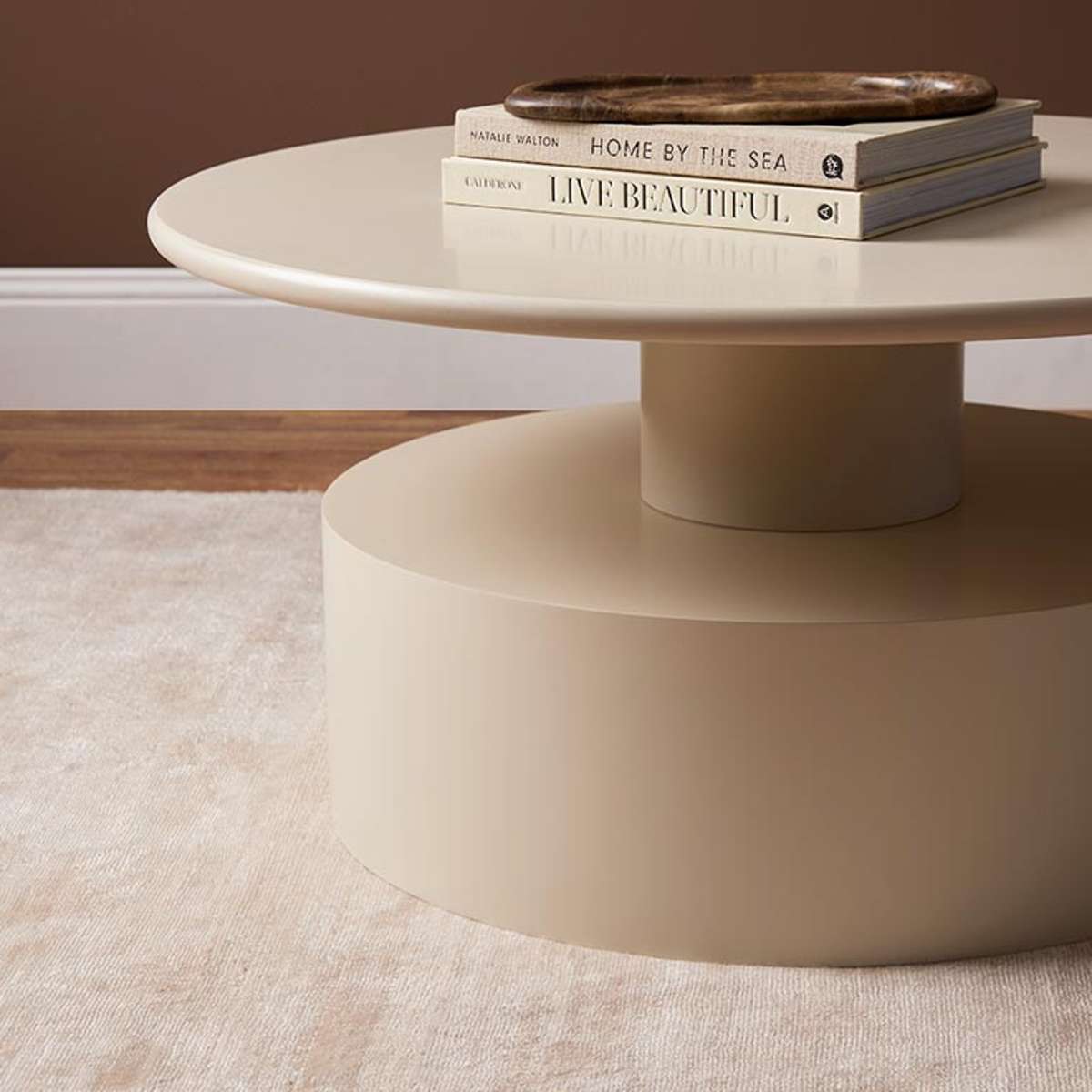 Zayne Coffee Table - Beige - Mocka New Zealand