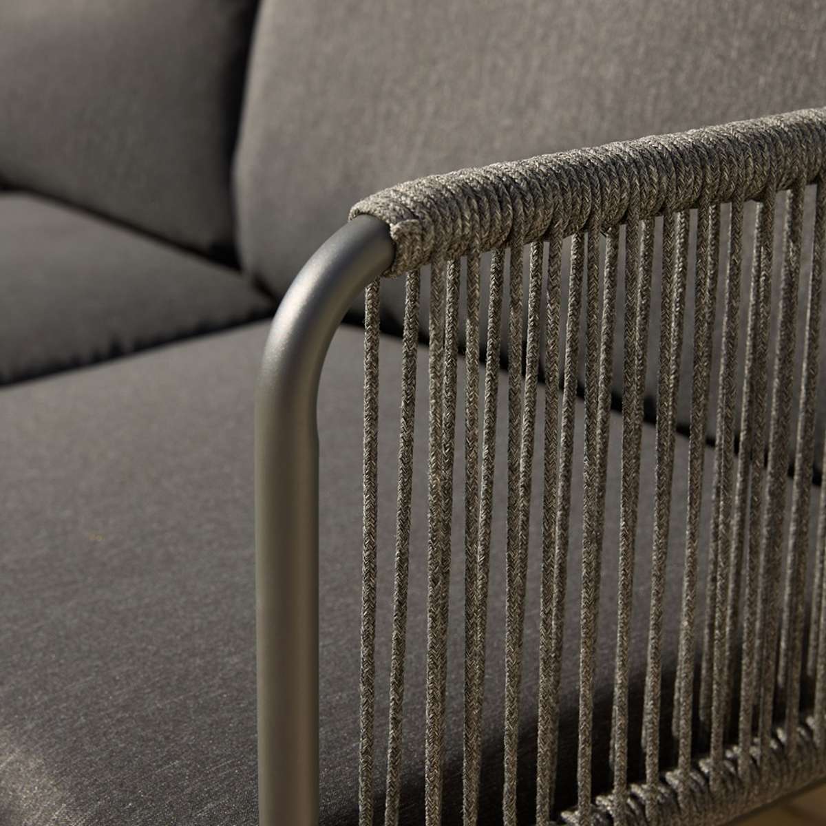 Sorrento Outdoor Three Seater Sofa - Charcoal - Mocka New Zealand