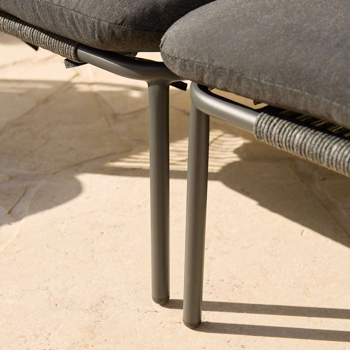 Sorrento Outdoor Three Seater Sofa - Charcoal - Mocka New Zealand