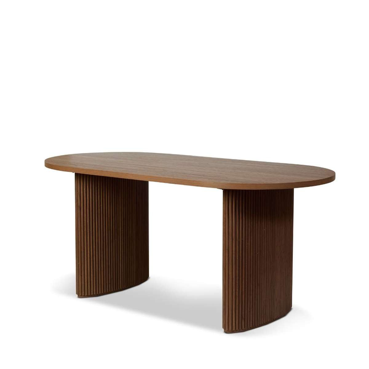Amara Six Seater Dining Table - Walnut | Mocka