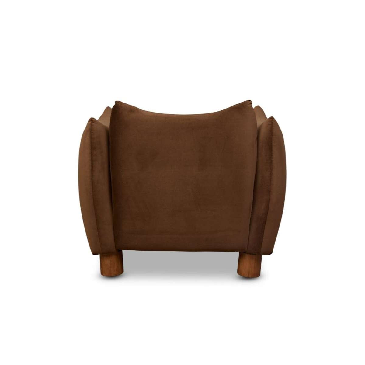 Monte Velvet Occasional Chair - Chocolate - Mocka New Zealand