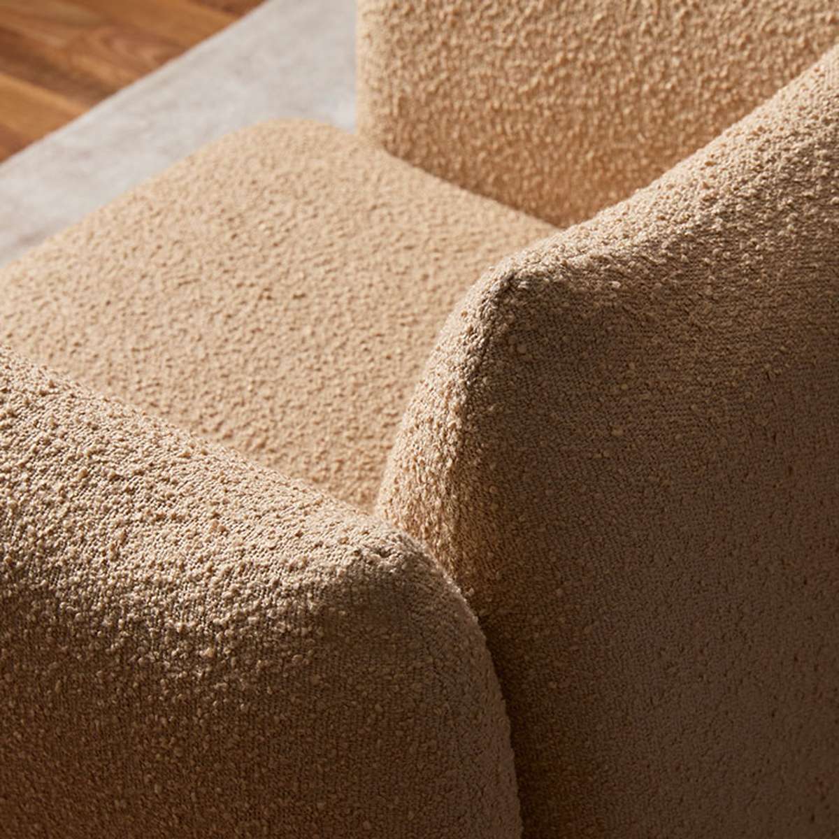 Monte Boucle Occasional Chair - Camel - Mocka New Zealand