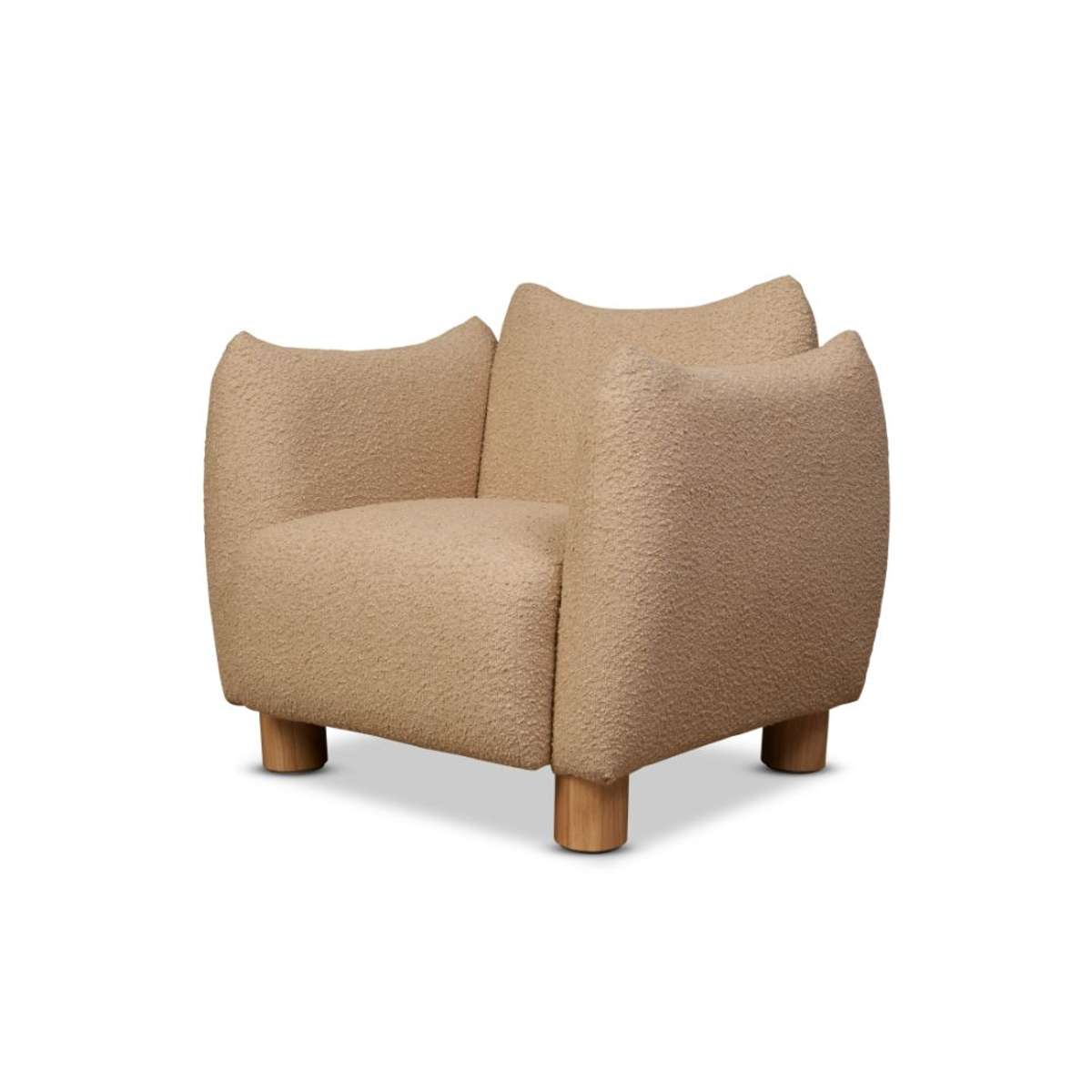 Monte Boucle Occasional Chair - Camel - Mocka New Zealand